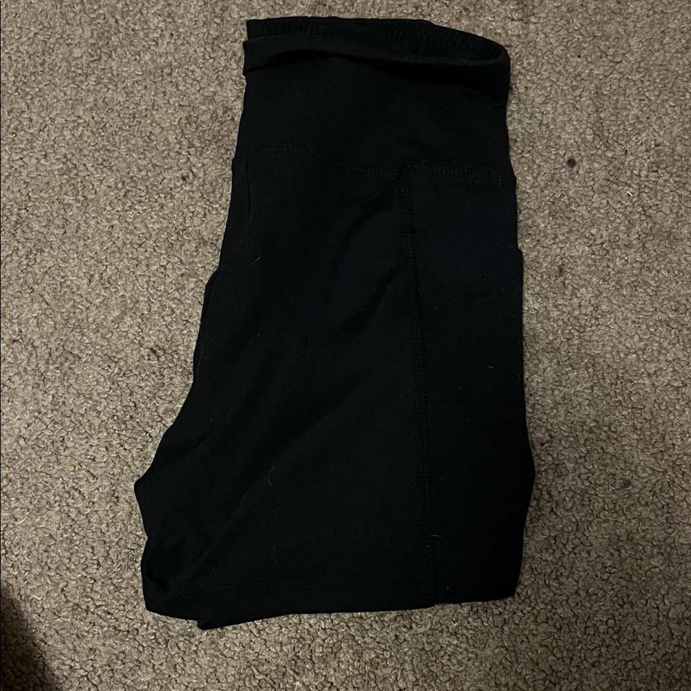 Women's Black Biker Shorts - Picture 2 of 3
